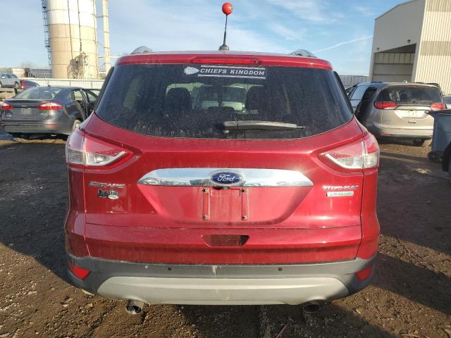 1FMCU0J94FUB19035 - 2015 FORD ESCAPE TITANIUM RED photo 6