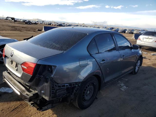 3VW1K7AJ5EM444622 - 2014 VOLKSWAGEN JETTA BASE GRAY photo 3