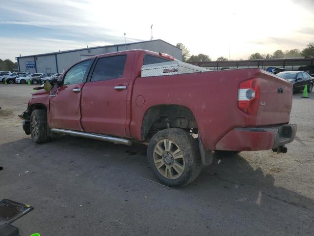 5TFAW5F11EX350882 - 2014 TOYOTA TUNDRA CREWMAX PLATINUM MAROON photo 2