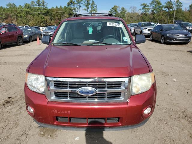 1FMCU03178KA33160 - 2008 FORD ESCAPE XLT RED photo 5