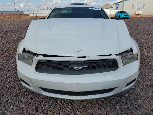 1ZVBP8AM7B5119851 - 2011 FORD MUSTANG WHITE photo 5