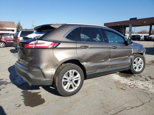 2FMPK4J93KBB75241 - 2019 FORD EDGE SEL TAN photo 3