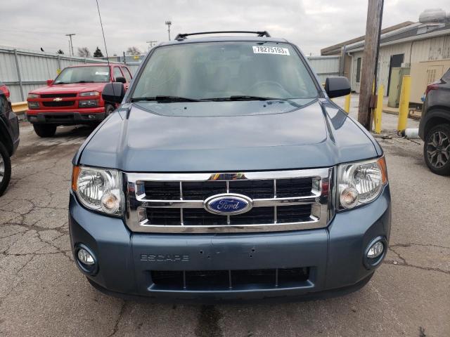 1FMCU0D73CKA28615 - 2012 FORD ESCAPE XLT BLUE photo 5