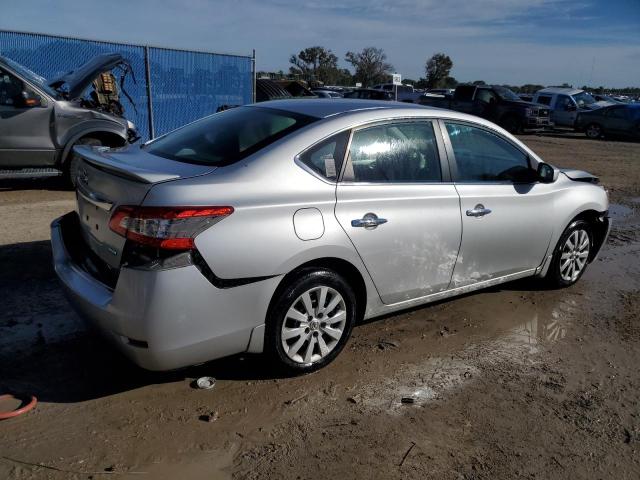 3N1AB7AP4EY266849 - 2014 NISSAN SENTRA S SILVER photo 3