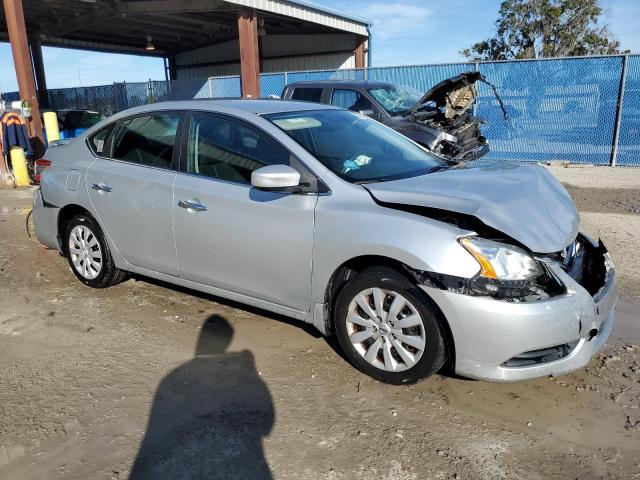 3N1AB7AP4EY266849 - 2014 NISSAN SENTRA S SILVER photo 4