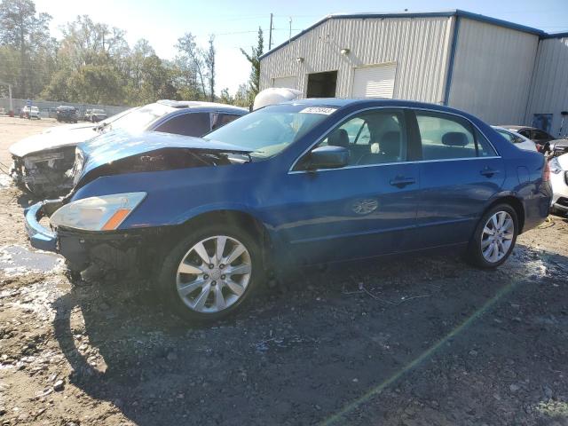 1HGCM66516A065175 - 2006 HONDA ACCORD EX BLUE photo 1