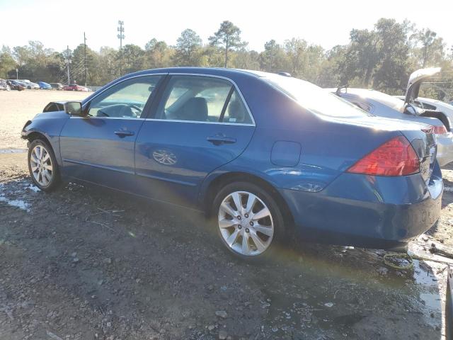 1HGCM66516A065175 - 2006 HONDA ACCORD EX BLUE photo 2