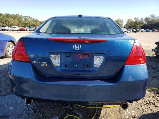 1HGCM66516A065175 - 2006 HONDA ACCORD EX BLUE photo 6