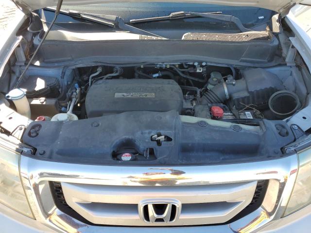 5FNYF3H53AB007157 - 2010 HONDA PILOT EXL SILVER photo 12