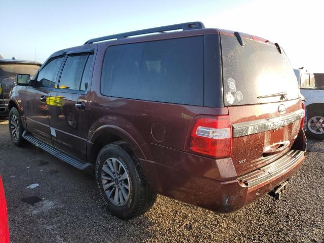 1FMJK1JT7FEF34116 - 2015 FORD EXPEDITION EL XLT MAROON photo 2