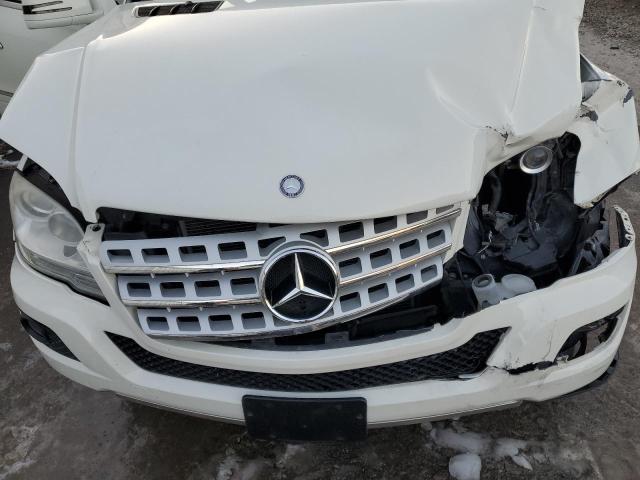 4JGBB8GB7BA733003 - 2011 MERCEDES-BENZ ML 350 4MATIC WHITE photo 12