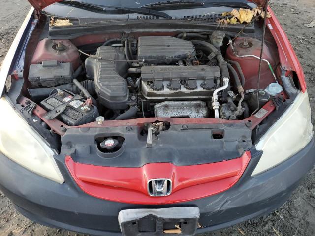 1HGES163X5L017029 - 2005 HONDA CIVIC DX VP RED photo 11