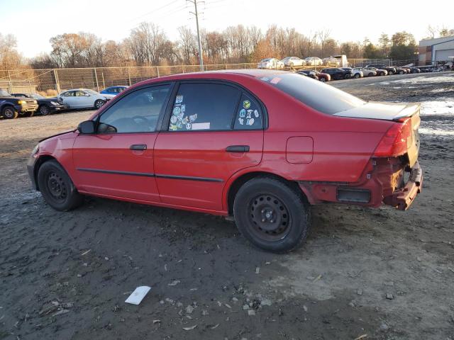 1HGES163X5L017029 - 2005 HONDA CIVIC DX VP Qırmızı foto 2