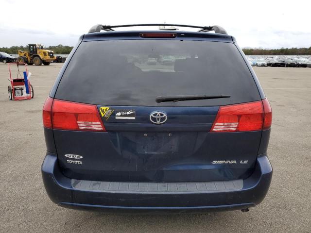 5TDZA23C44S081092 - 2004 TOYOTA SIENNA CE BLUE photo 6