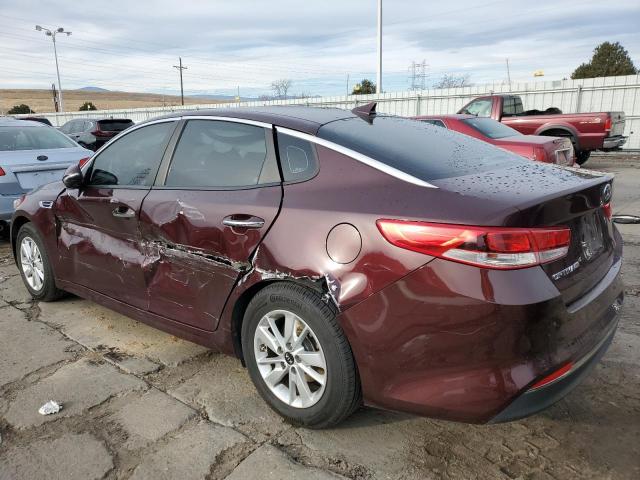 5XXGT4L35JG213366 - 2018 KIA OPTIMA LX BURGUNDY photo 2