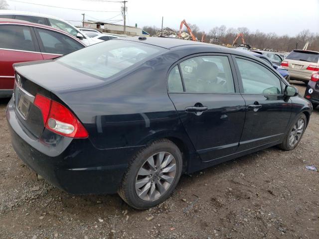 2HGFA16949H325439 - 2009 HONDA CIVIC EXL BLACK photo 3