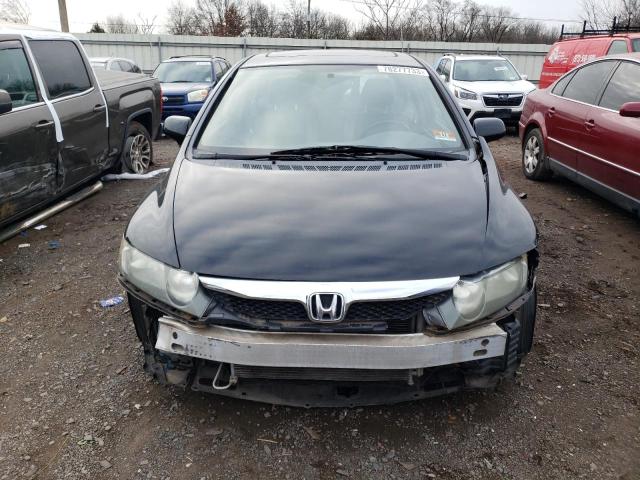 2HGFA16949H325439 - 2009 HONDA CIVIC EXL BLACK photo 5