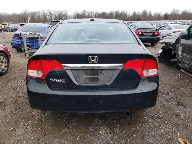 2HGFA16949H325439 - 2009 HONDA CIVIC EXL BLACK photo 6