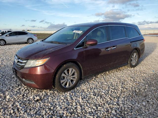 5FNRL5H60HB001747 - 2017 HONDA ODYSSEY EXL MAROON photo 1