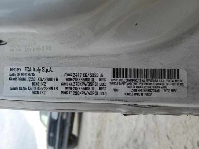 ZFBERFAT5G6B20445 - 2016 RAM PROMASTER თეთრი ფოტო 13