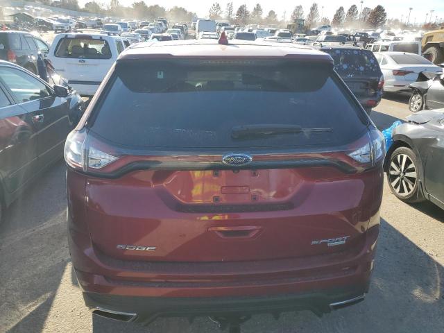 2FMPK3AP2FBB25008 - 2015 FORD EDGE SPORT RED photo 6