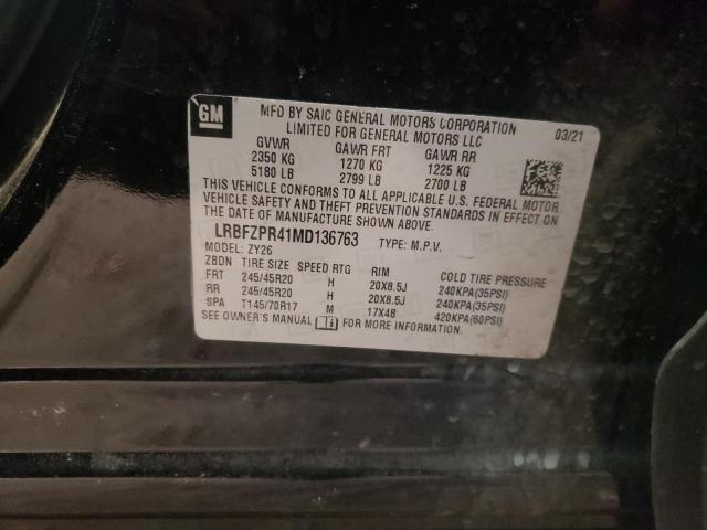 LRBFZPR41MD136763 - 2021 BUICK ENVISION ESSENCE BLACK photo 13