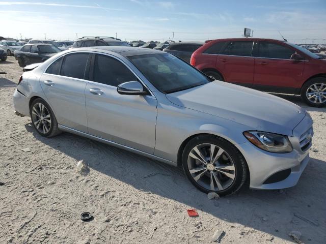 WDDWF4JB5GR152948 - 2016 MERCEDES-BENZ C 300 SILVER photo 4