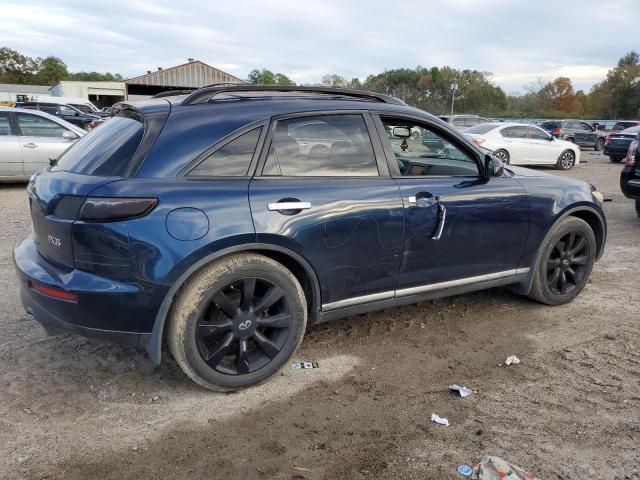 JNRAS08W08X203321 - 2008 INFINITI FX35 BLUE photo 3