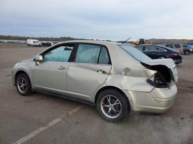 3N1BC11E27L406393 - 2007 NISSAN VERSA S BEIGE photo 2