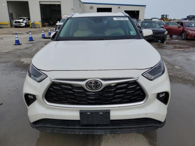 5TDGZRAH2MS044453 - 2021 TOYOTA HIGHLANDER XLE WHITE photo 5