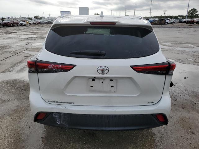 5TDGZRAH2MS044453 - 2021 TOYOTA HIGHLANDER XLE WHITE photo 6