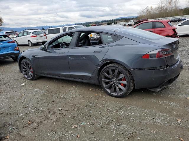 5YJSA1E48HF216716 - 2017 TESLA MODEL S CHARCOAL photo 2