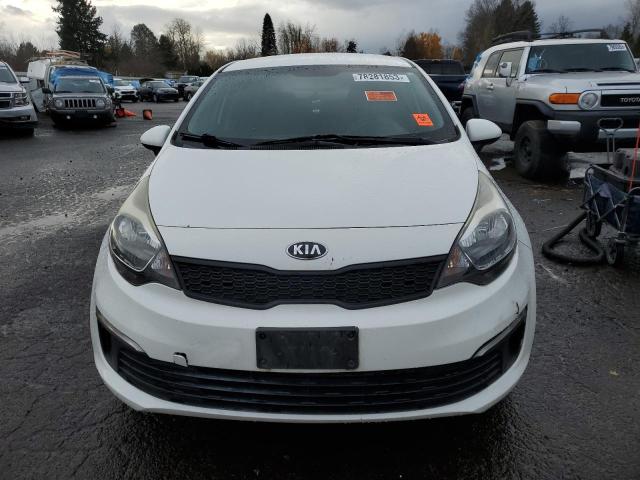 KNADM4A30G6558974 - 2016 KIA RIO LX WHITE photo 5