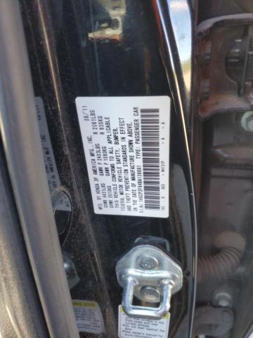 1HGCP2F84BA136681 - 2011 HONDA ACCORD EXL BLACK photo 12