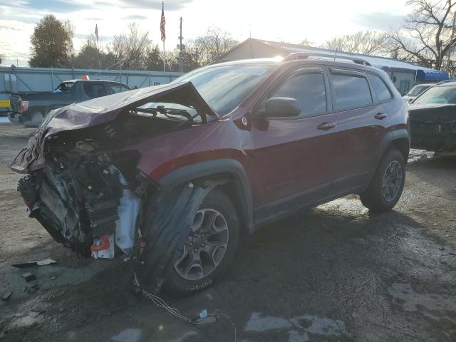 1C4PJMBX1MD182383 - 2021 JEEP CHEROKEE TRAILHAWK MAROON photo 1