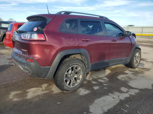 1C4PJMBX1MD182383 - 2021 JEEP CHEROKEE TRAILHAWK MAROON photo 3