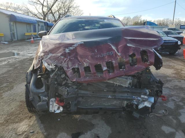 1C4PJMBX1MD182383 - 2021 JEEP CHEROKEE TRAILHAWK MAROON photo 5