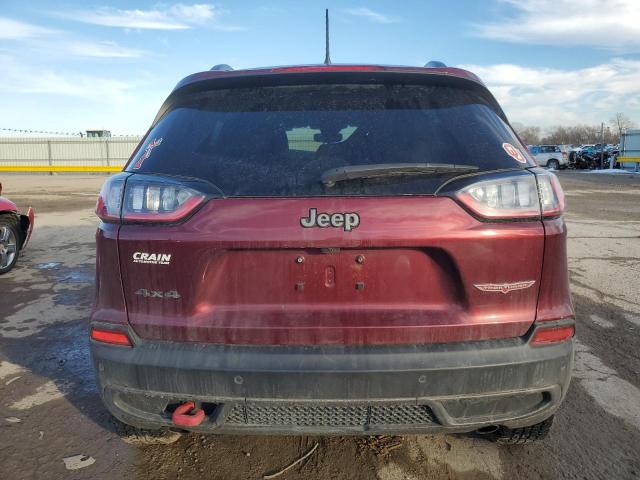 1C4PJMBX1MD182383 - 2021 JEEP CHEROKEE TRAILHAWK MAROON photo 6