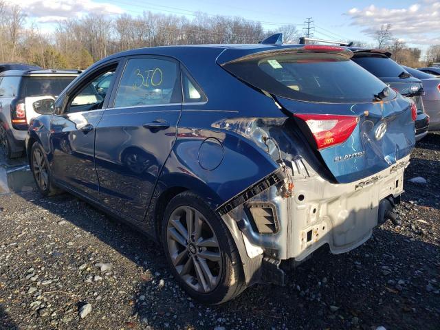 KMHD35LH8GU265285 - 2016 HYUNDAI ELANTRA GT BLUE photo 2