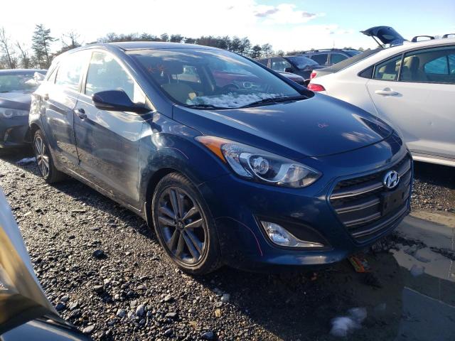 KMHD35LH8GU265285 - 2016 HYUNDAI ELANTRA GT BLUE photo 4