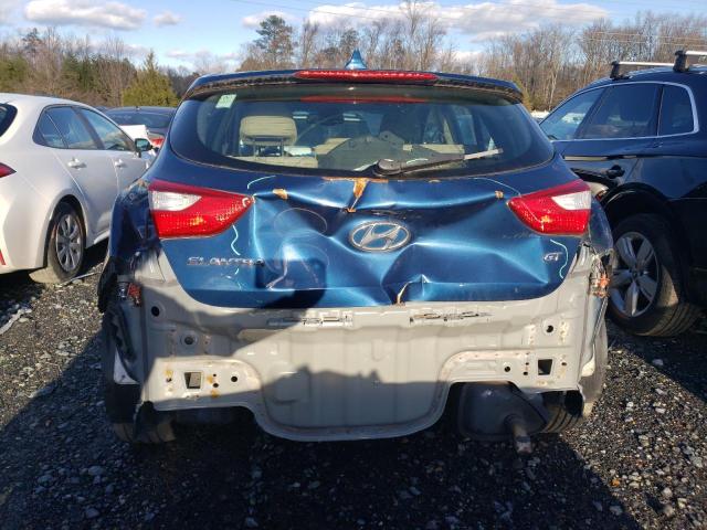 KMHD35LH8GU265285 - 2016 HYUNDAI ELANTRA GT BLUE photo 6