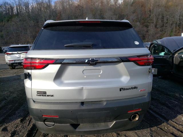 1GNERJKW6NJ160296 - 2022 CHEVROLET TRAVERSE RS SILVER photo 6