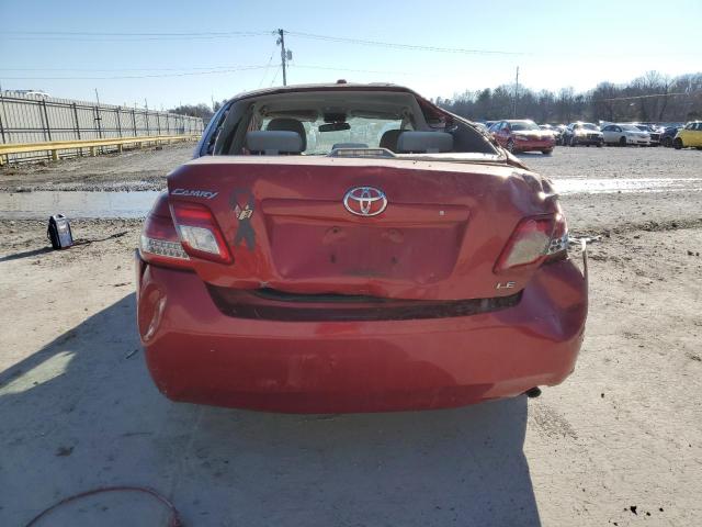 4T4BF3EKXBR194679 - 2011 TOYOTA CAMRY BASE RED photo 6