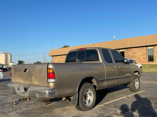 5TBRN34182S233971 - 2002 TOYOTA TUNDRA ACCESS CAB SR5 GOLD photo 4