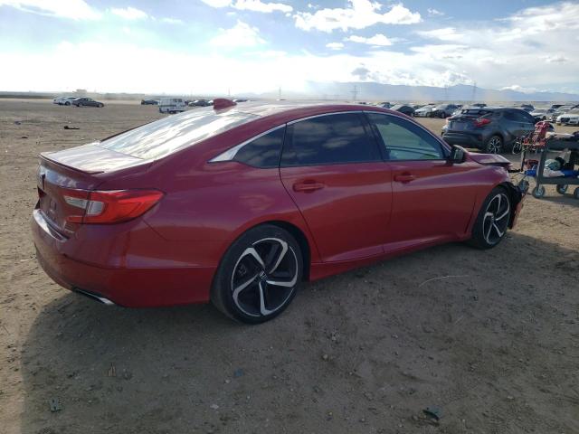 1HGCV1F30JA065627 - 2018 HONDA ACCORD SPORT RED photo 3