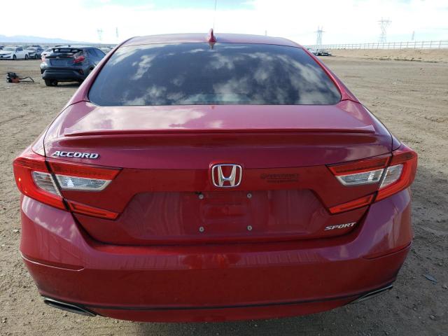 1HGCV1F30JA065627 - 2018 HONDA ACCORD SPORT RED photo 6