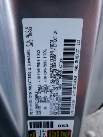 3TYSX5EN7PT020781 - 2023 TOYOTA TACOMA ACCESS CAB SILVER photo 12