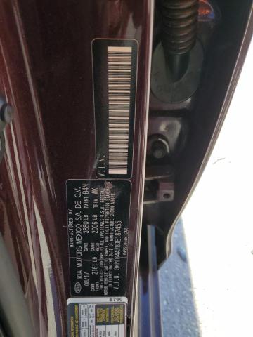 3KPFK4A78JE187455 - 2018 KIA FORTE LX BURGUNDY photo 12