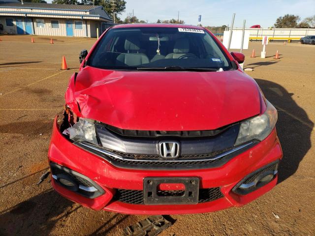 2HGFG3B09FH518957 - 2015 HONDA CIVIC EXL წითელი ფოტო 5