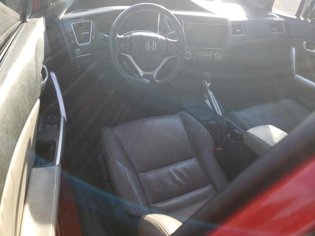 2HGFG3B09FH518957 - 2015 HONDA CIVIC EXL წითელი ფოტო 8